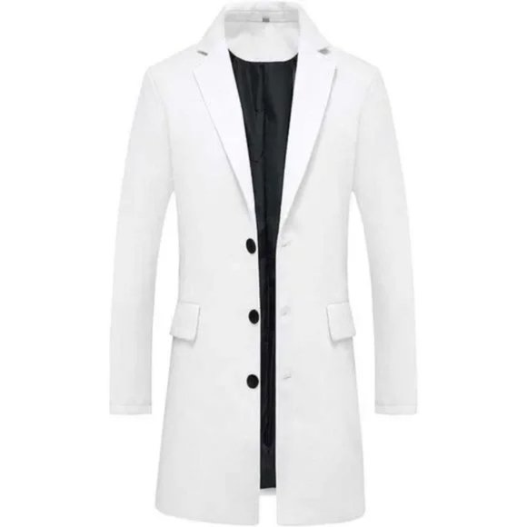 Boutique Other - New Men's Trench Coat Outfit White
